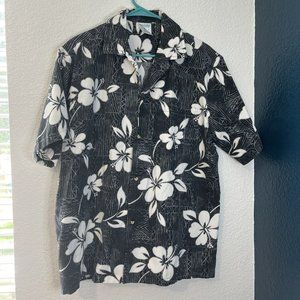 VTG Hana Fashion L  Hawaiian Shirt Hibiscus made in Hawaii